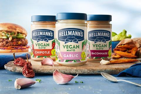 Hellman's Vegan mayo three jars KV_UK