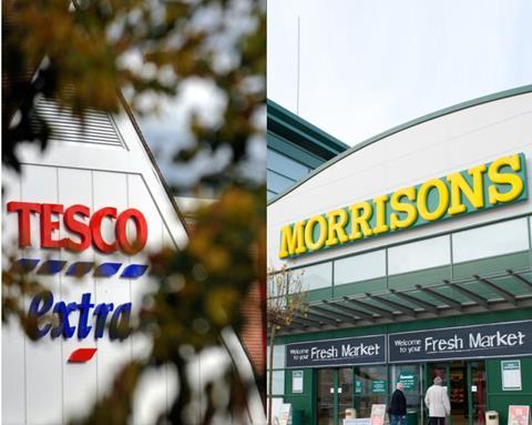 Tesco and Morrisons