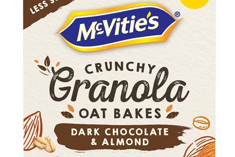 McVitie's Granola Oat Bakes Dark Chocolate & Almond