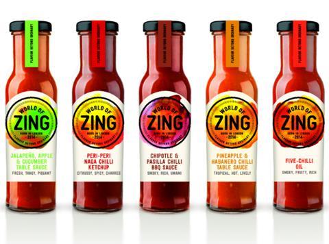 World of Zing hot sauce range