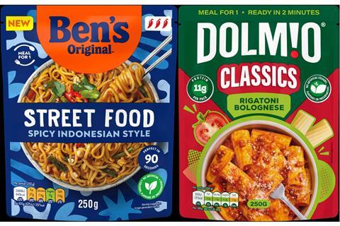 Ben's Original and Dolmio meals