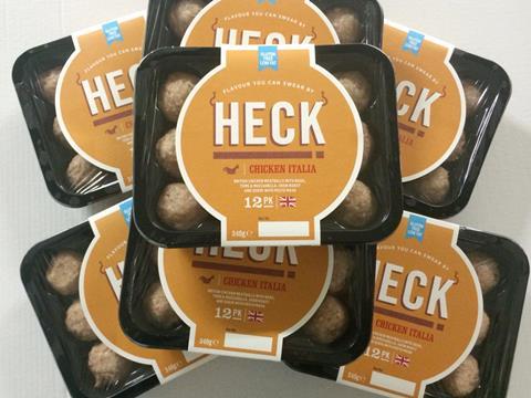 Heck chicken meatballs product