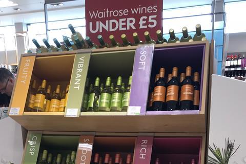 waitrose wine aisle