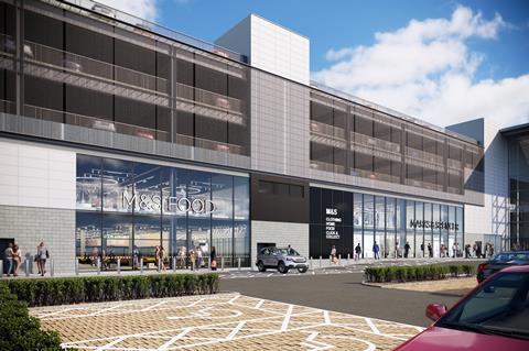 CGI of expanded Aberdeen Union Square store
