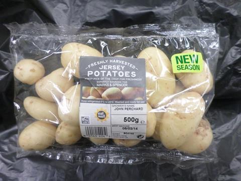 Jersey Royal potatoes