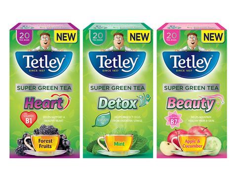 tetley super green tea range