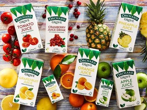 bidfood own label juice range