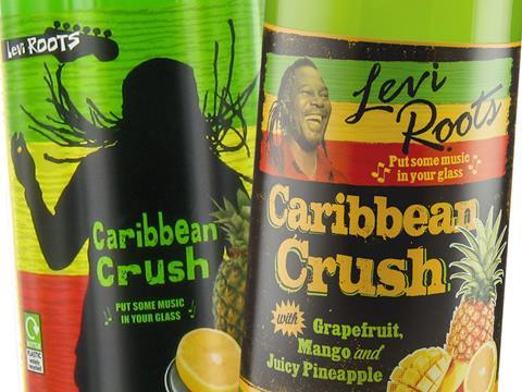 Caribbean Crush Levi Roots soft drink fizzy