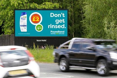 Poundland 1-2-3 billboard