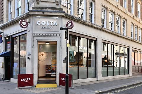 Costa Coffee Great Portland Street Store