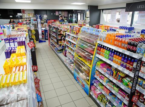 convenience store soft drinks confectionery aisle