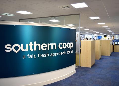 Southern Co-op reception sign