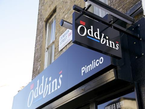 Oddbins pimlico sign