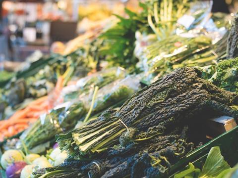 Organic veg display