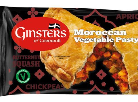 Ginsters Moroccan Vegetable Pasty 
