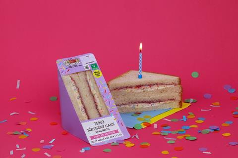 Tesco Birthday Cake Sandwich 2