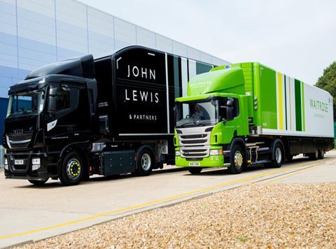 waitrose and john lewis lorries