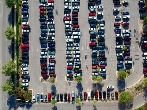 Supermarket car park