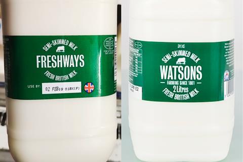 New Freshways milk labels point to closer links with Medina | News | The Grocer