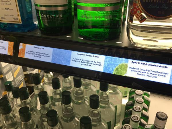 Electronic shelf edge labels tesco