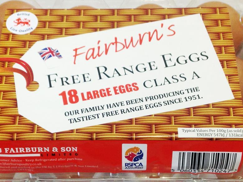 fairburns free range eggs