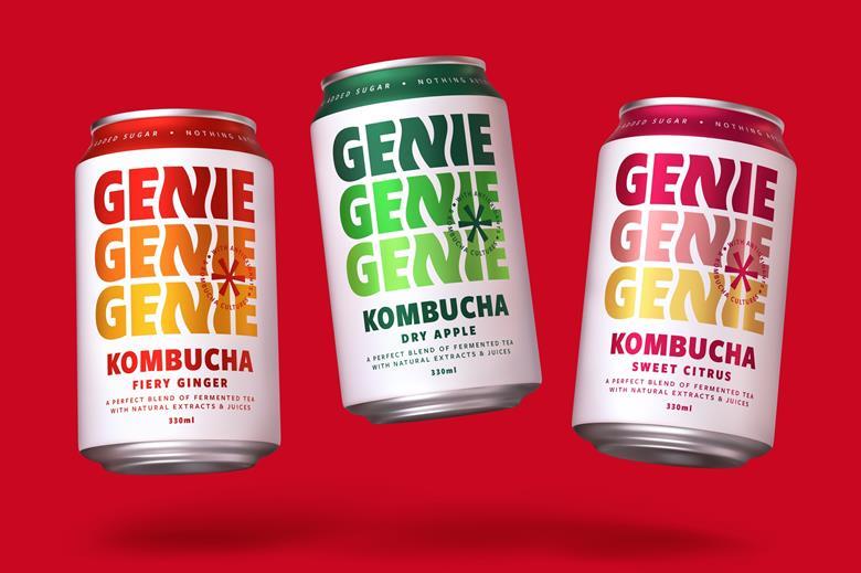 Genie Drinks gets major rebrand and shifts kombuchas into cans News