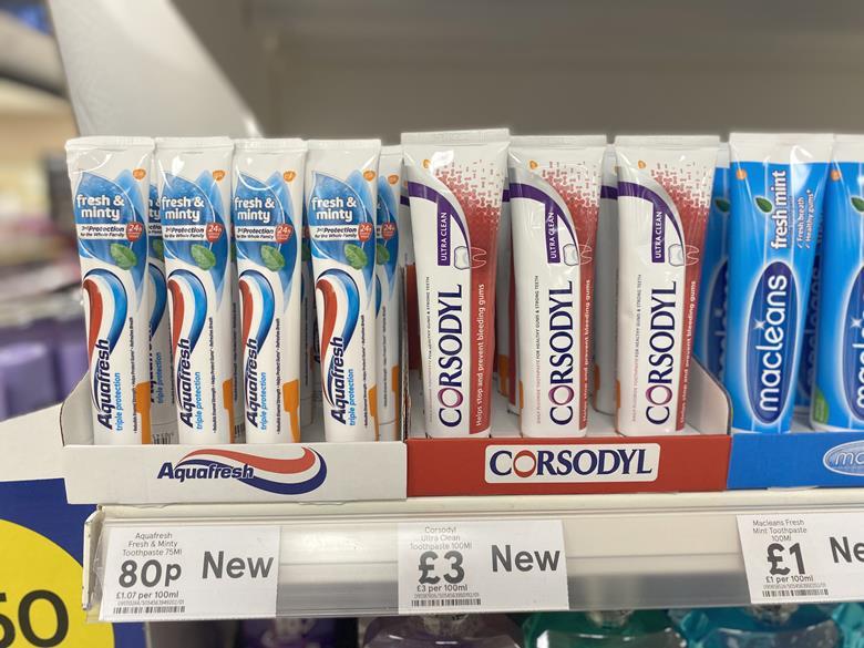 Tesco trials removal of cardboard packaging from toothpaste brands