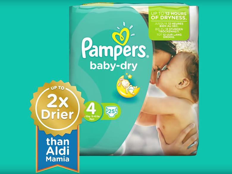 Pampers fights like with like in Aldi nappy war ads Analysis