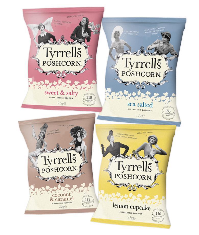 Tyrrells rebrands popcorn range to 'Poshcorn', experiences 48.9% growth ...