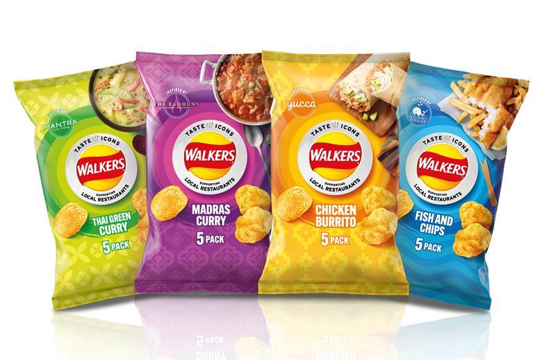 Walkers celebrates local restaurants with four limitededition flavours