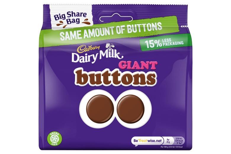 Mondelez looks set to launch even bigger Cadbury Dairy Milk Buttons