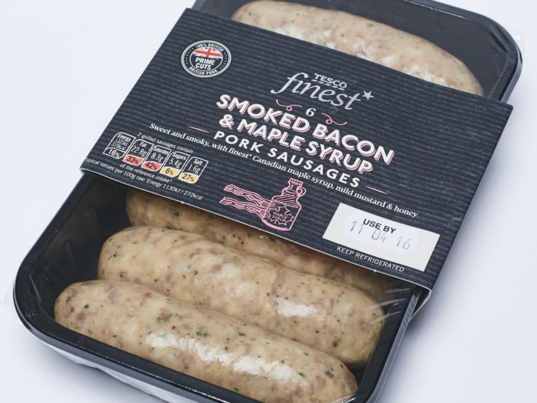Tesco Finest LimitedEdition British Pork Smoked Bacon & Maple Syrup