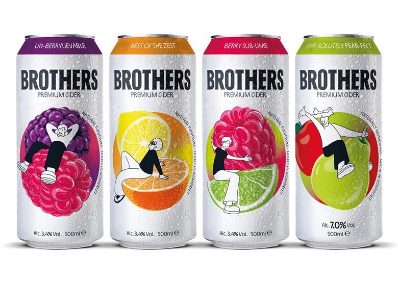 Brothers Cider rebrand ditches 'sweet' flavours in major overhaul | The ...