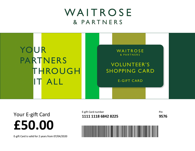 Waitrose launches egift card to help NHS volunteers buy food News