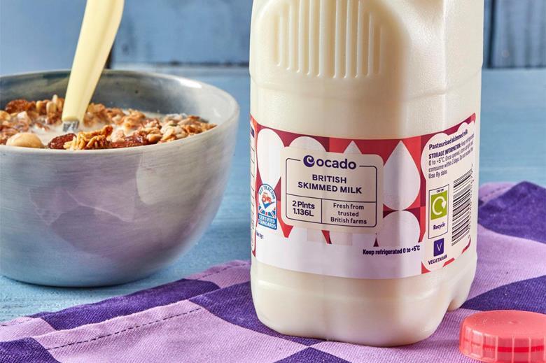 Ocado boasts of ‘cheapest milk on the market’ after slashing prices