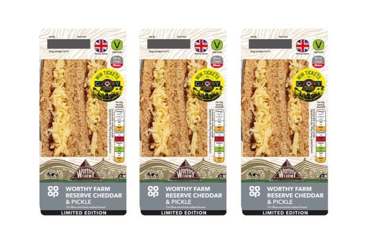 Coop launches sandwich made with cheese from Worthy Farm News The