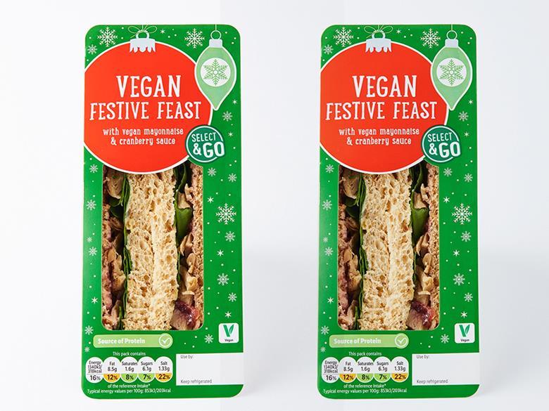 Lidl Christmas Vegan Sandwich