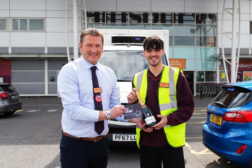 Jordan Bell, Sainsbury’s Sprucefield delivery driver of the week Grocer 33 The Grocer