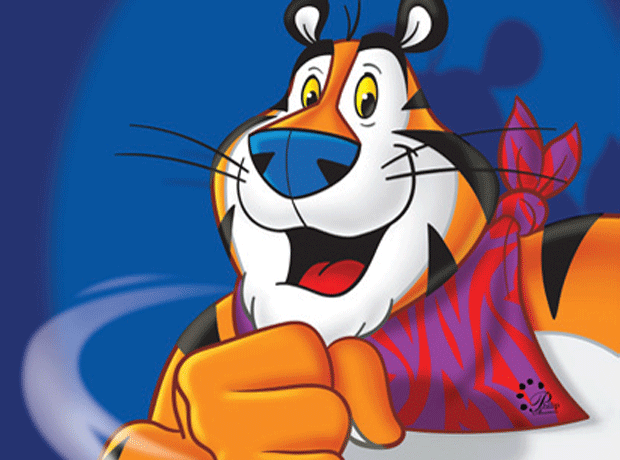 Frostie's mascot Tony the Tiger celebrates 60th birthday