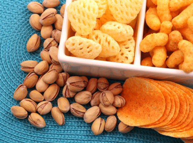 crisps and nuts