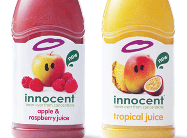 Innocent blends carry an rsp of £2.19 for a 900ml carafe