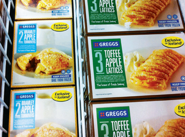 Iceland adds turnover to Greggs range