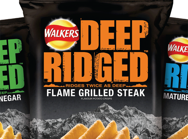 Walkers Deep Ridged crisps
