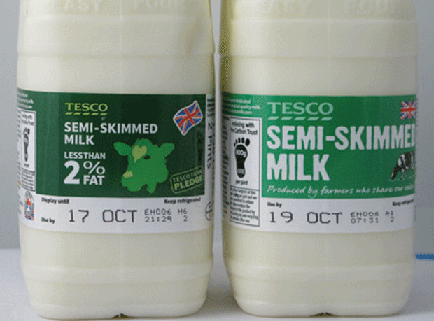 Tesco milk labels sideline fat to focus on support for UK dairy