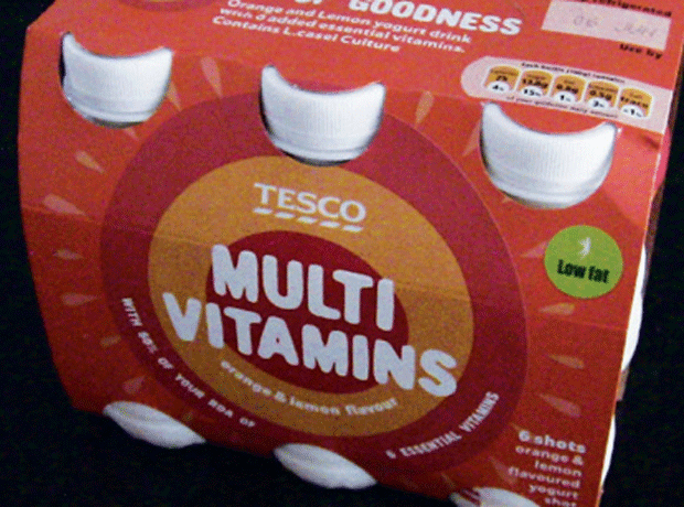 Tesco Multivitamins yoghurt drinks