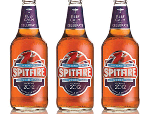Spitfire Ale Union Jack bottles