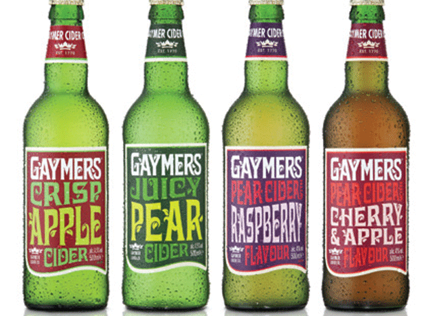 Gaymers cider selection