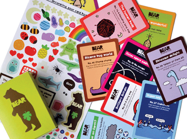 Bear Yo Yos cards urge kids to explore world
