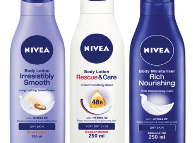 Beiersdorf Nivea body care goes back to 1960s style