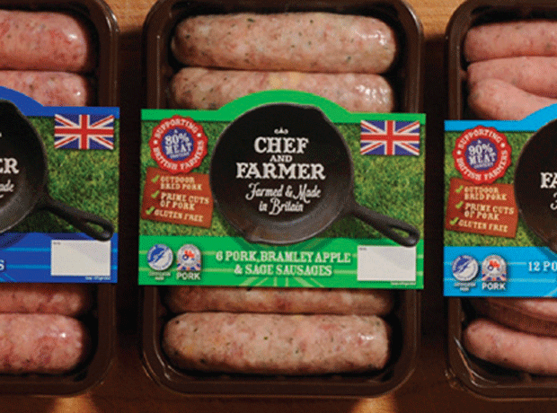 Samworth Bros' Chef and Farmer sausages are Tesco exclusive